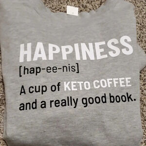 It Works Keto coffee shirt Box #3 size large